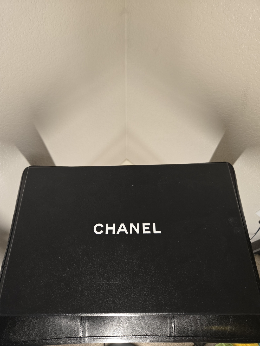 Chanel White and Black Leather Platform Sneaker - Picture 8 of 9